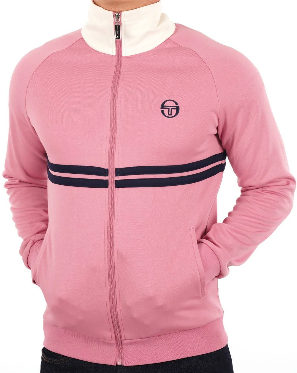 Sergio Tacchini Dallas Track Top Pink/Gardenia - Image 2