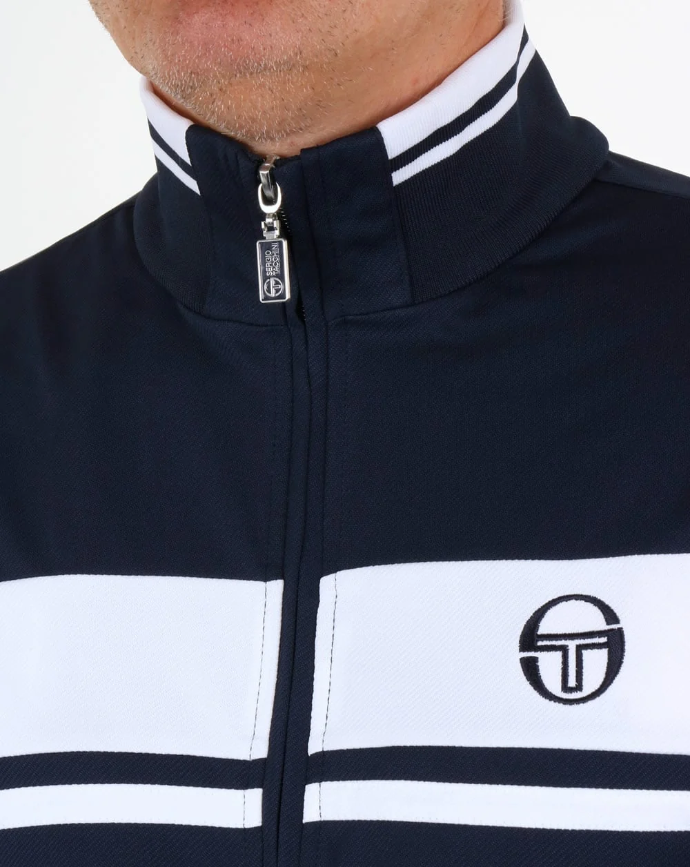 Sergio Tacchini Damarindo Track Top Navy/White - Image 2
