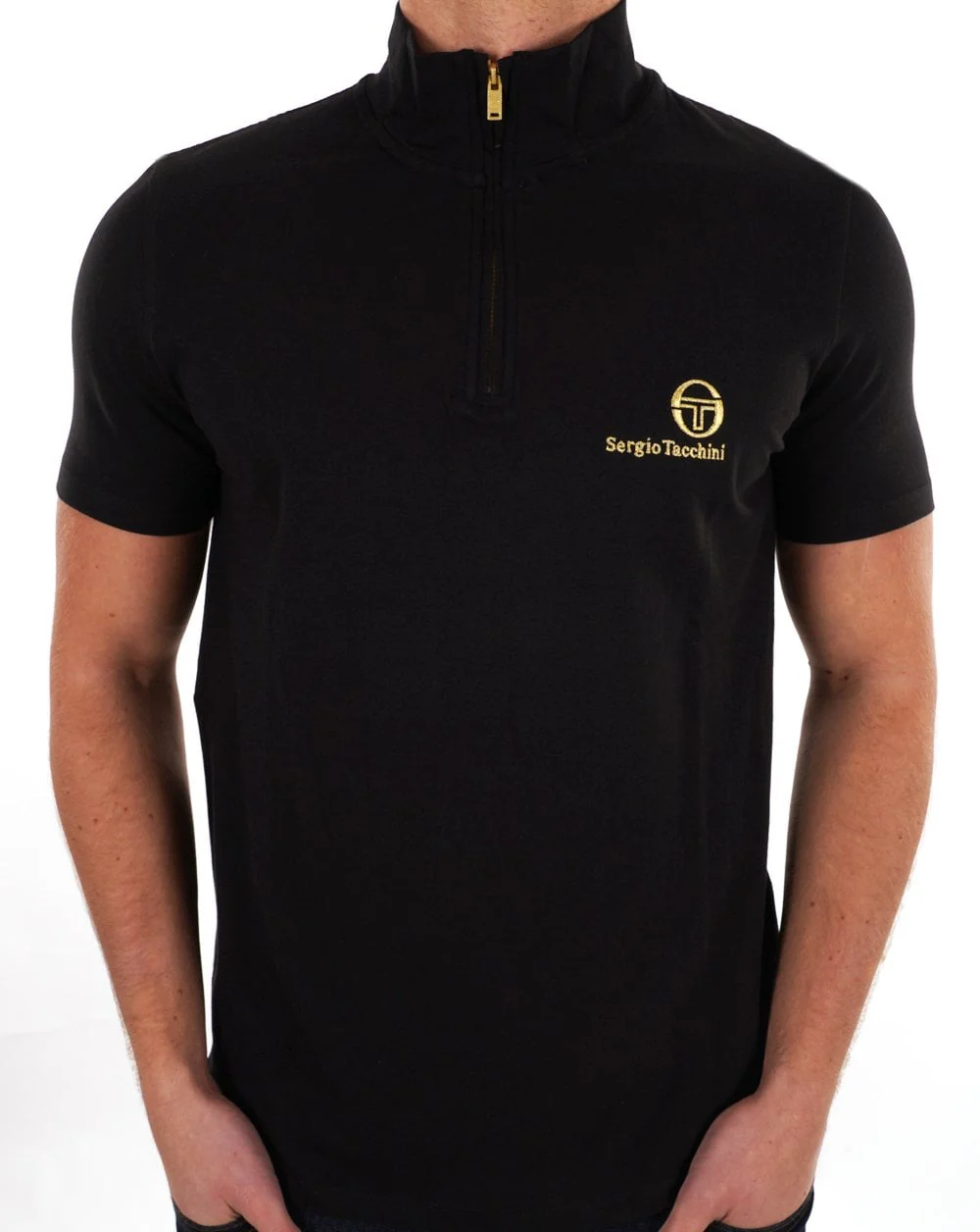Sergio Tacchini Daytone 1/4 Zip Top Black - Image 2