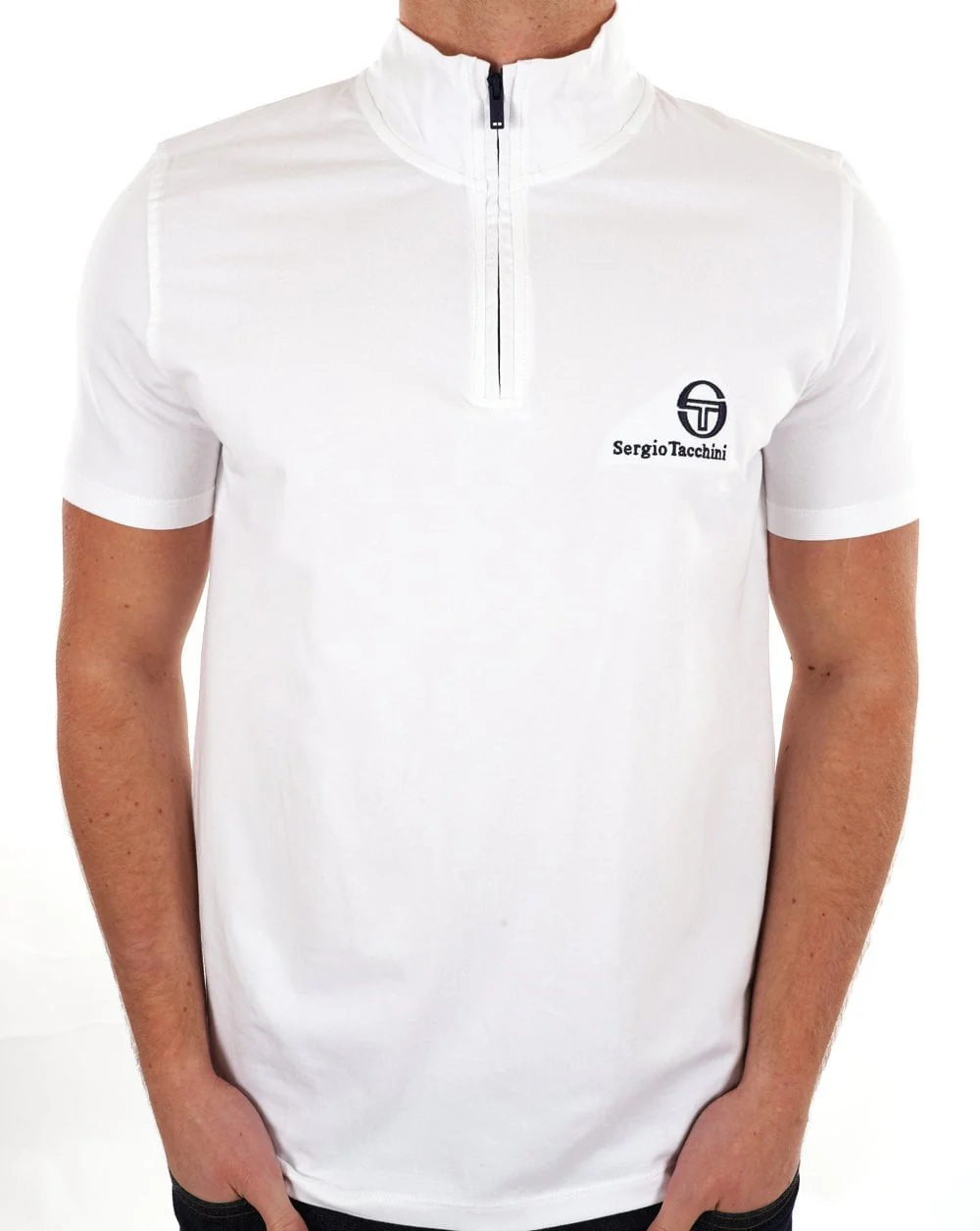 Sergio Tacchini Daytone 1/4 Zip Top White - Image 2
