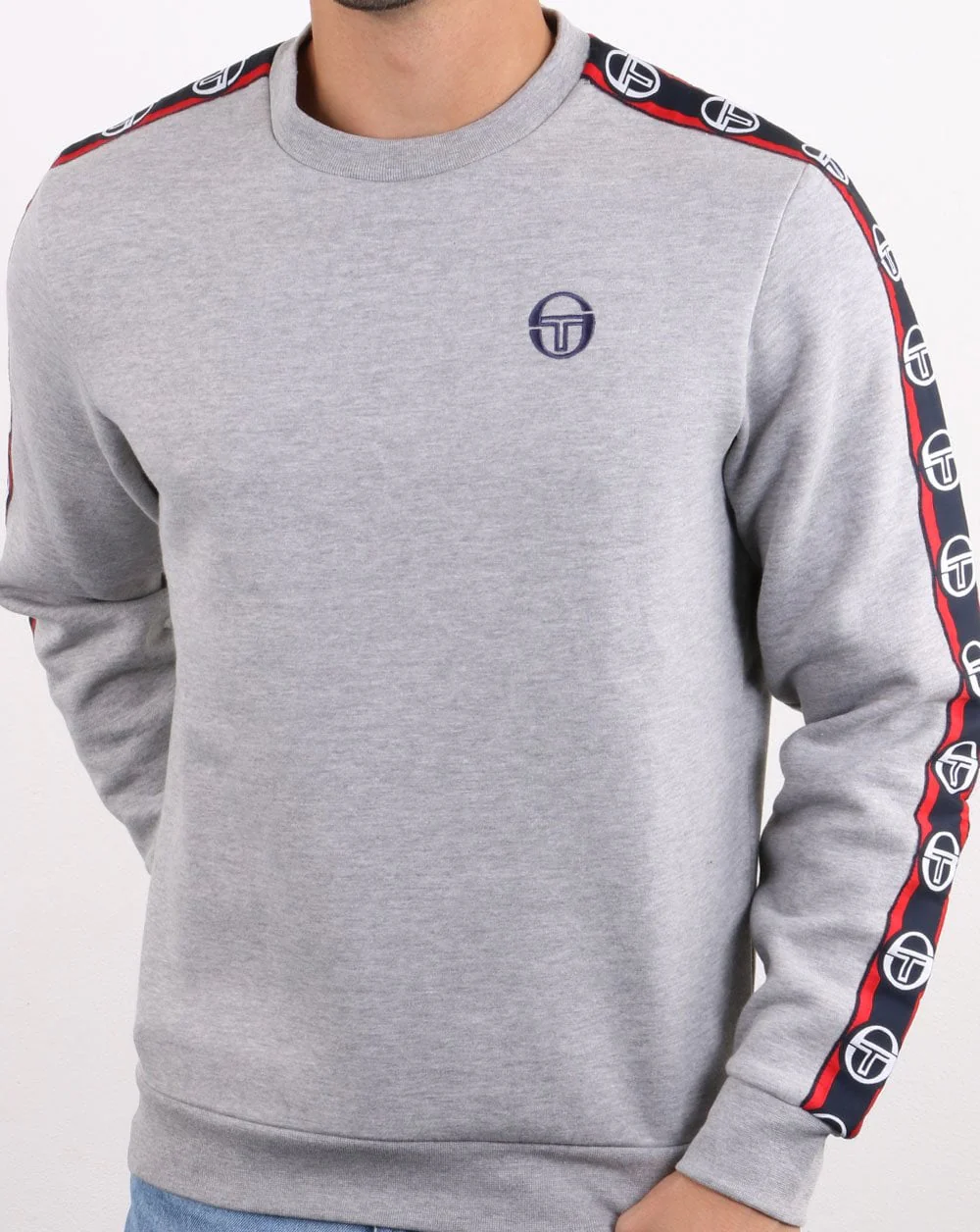 Sergio Tacchini Delaco Sweatshirt Grey Melange/navy - Image 4