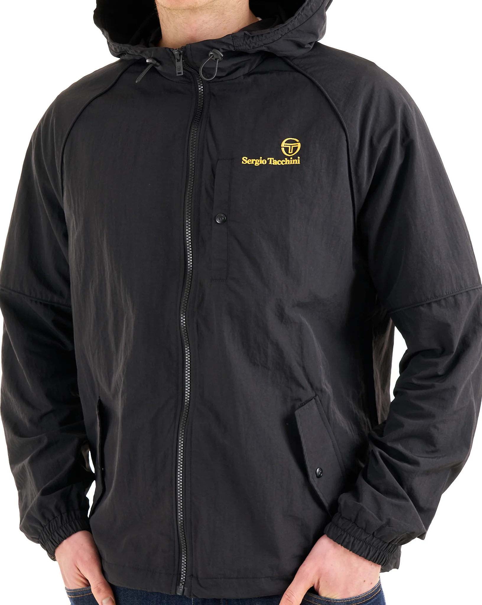Sergio Tacchini Din Hooded Jacket Black/Old Gold