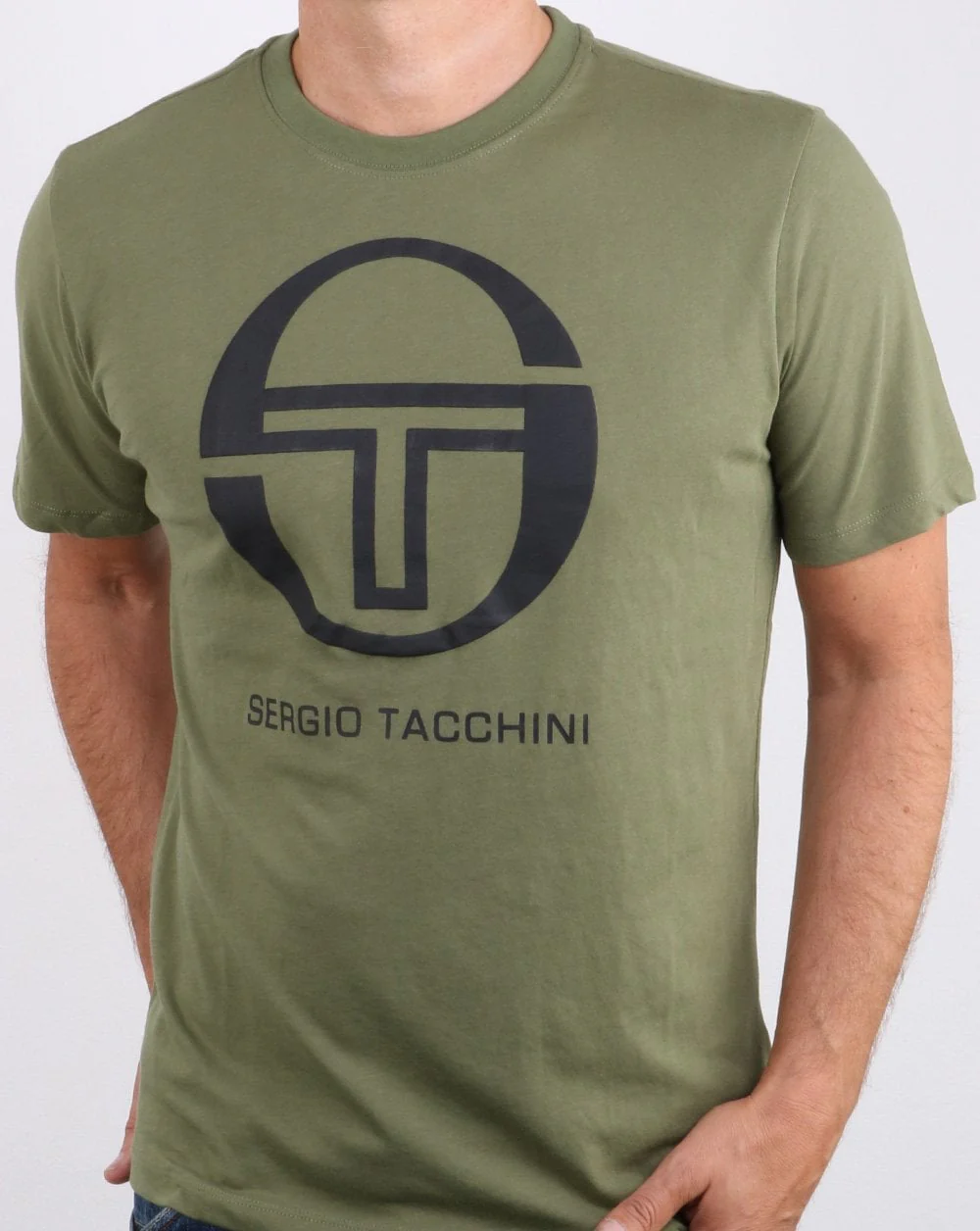 Sergio Tacchini Iberis T-shirt Olive/Black - Image 3