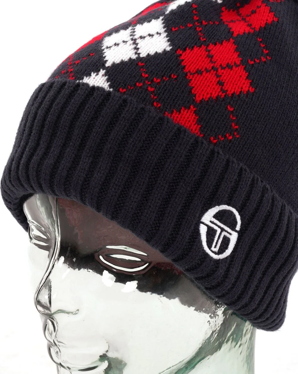 Sergio Tacchini Lochlade Beanie Navy Blue - Image 2