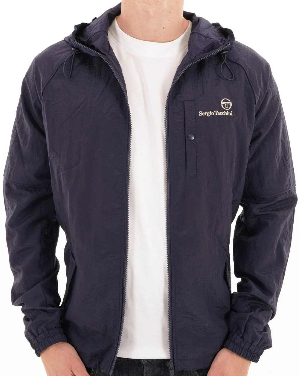 Sergio Tacchini Maldini Hooded Jacket Navy Blue - Image 2
