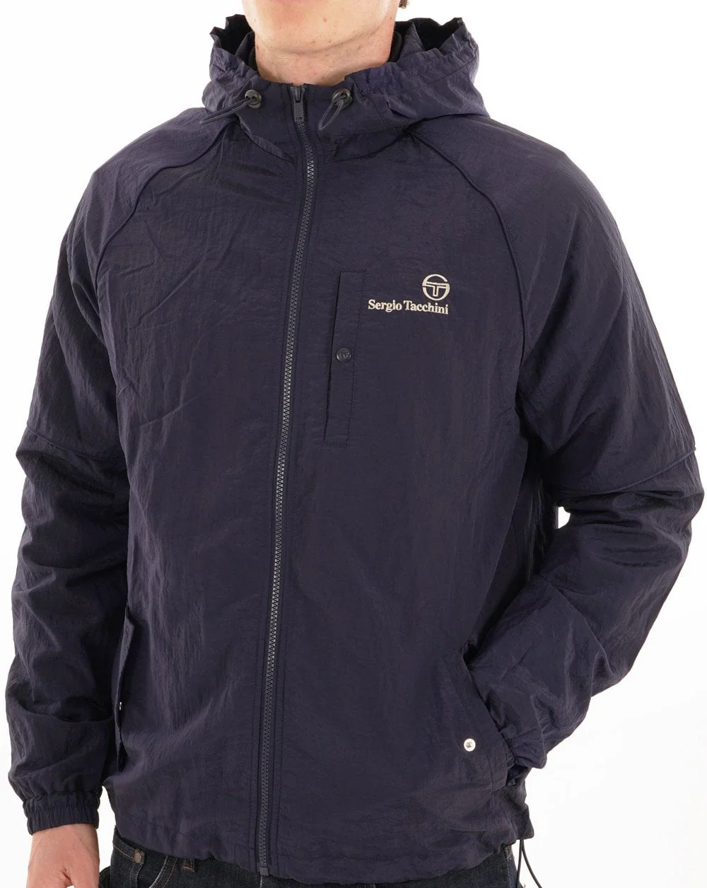 Sergio Tacchini Maldini Hooded Jacket Navy Blue - Image 4