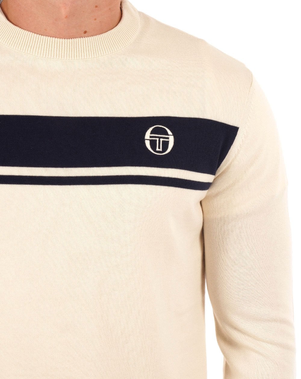 Sergio Tacchini Masters Crew Knit Gardenia - Image 2