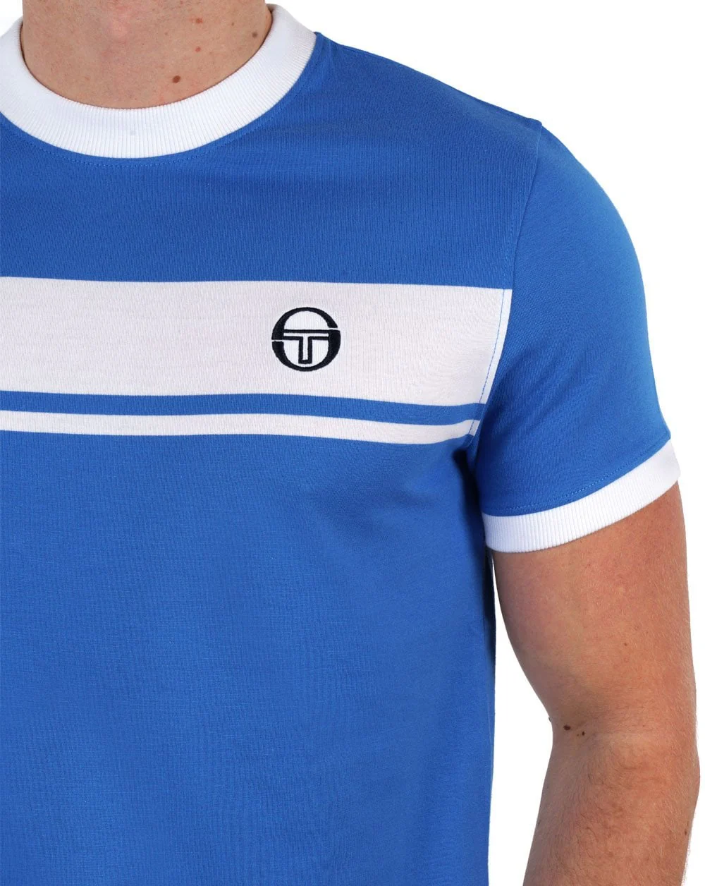 Sergio Tacchini Masters T Shirt Blue/White - Image 2