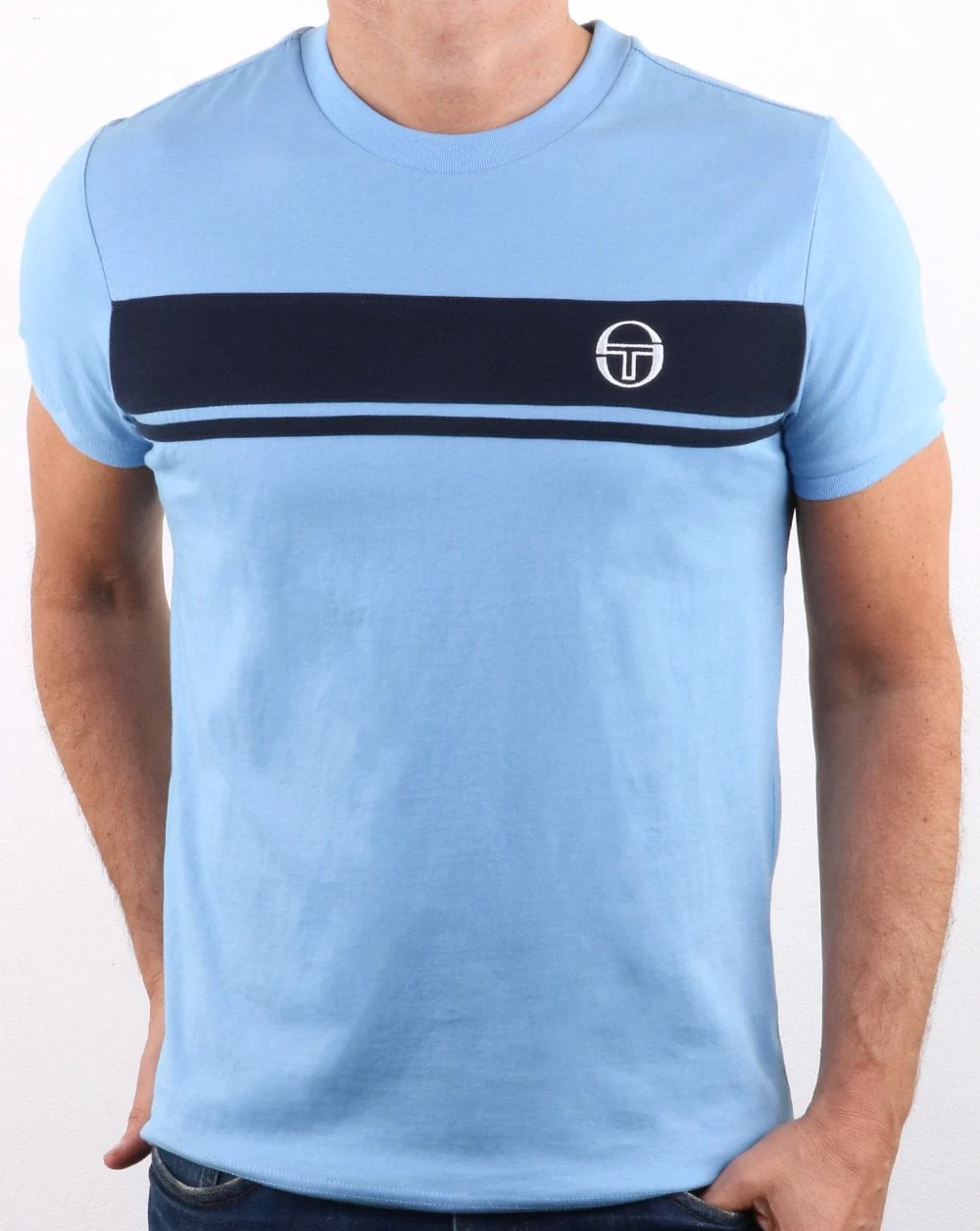 Sergio Tacchini Masters T Shirt Sky/navy - Image 2