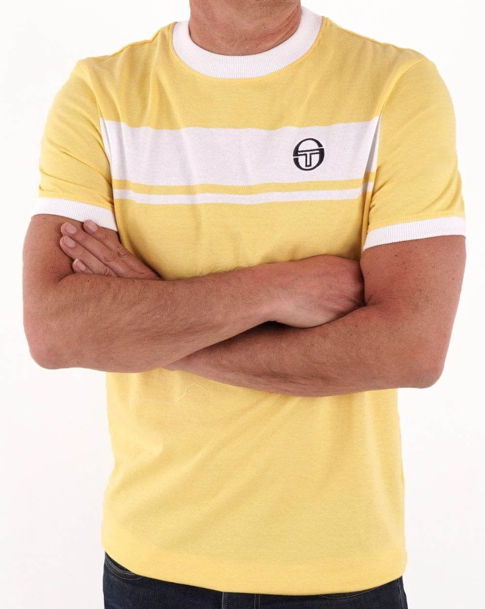 Sergio Tacchini Masters T Shirt Yellow/White - Image 3