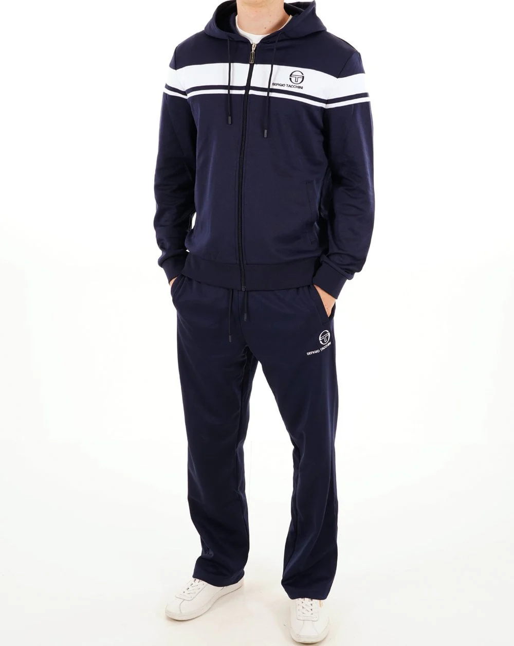 Sergio Tacchini Masters Straight Leg Track Pant Navy Blue - Image 3