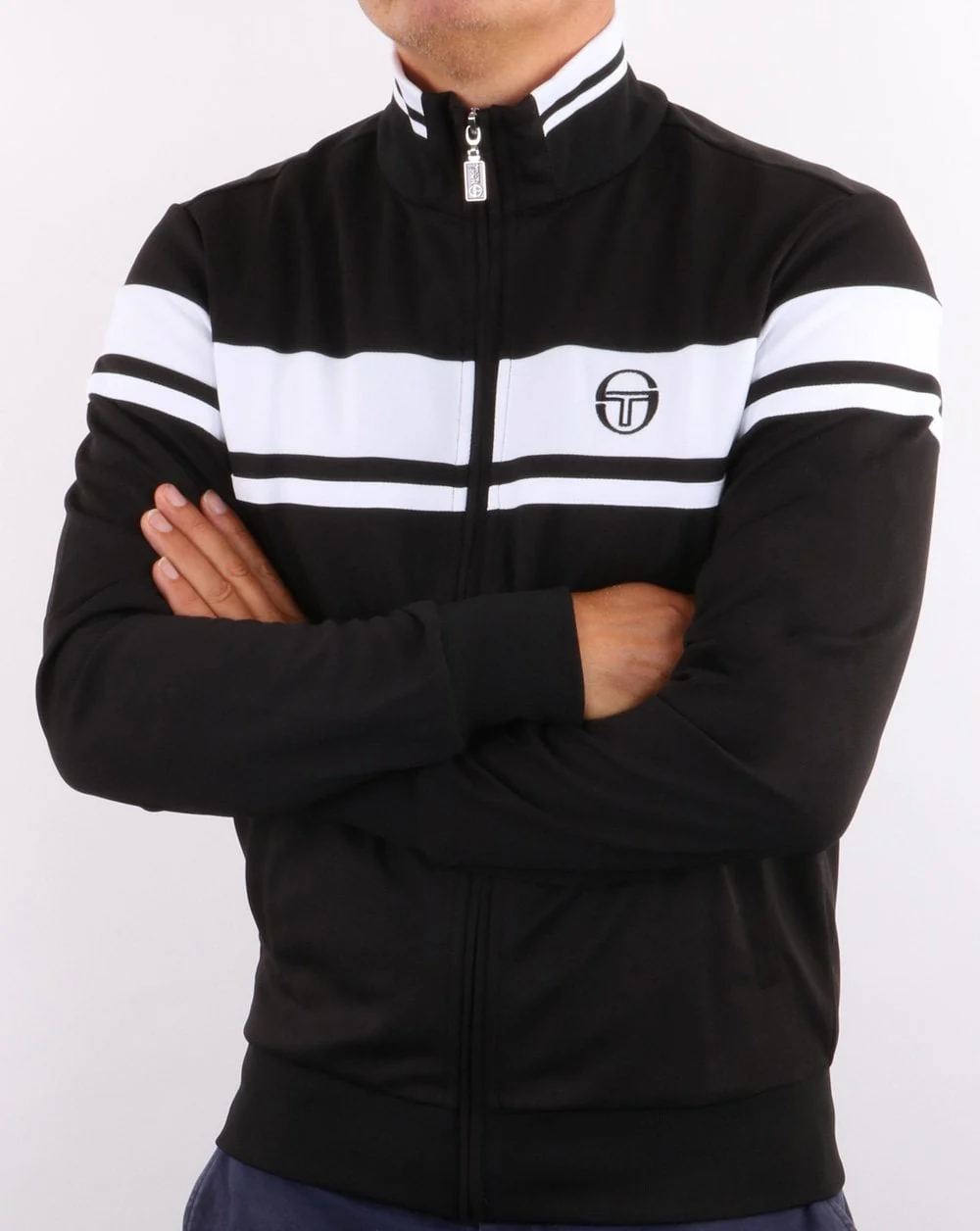 Sergio Tacchini Masters Track Top Black/white - Image 3