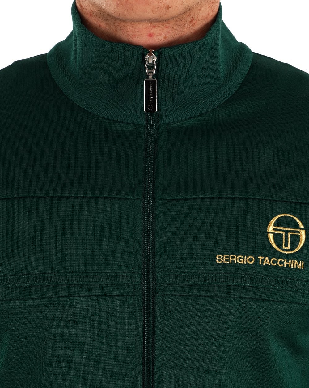 Sergio Tacchini Masters Track Top Green / Gold - Image 2