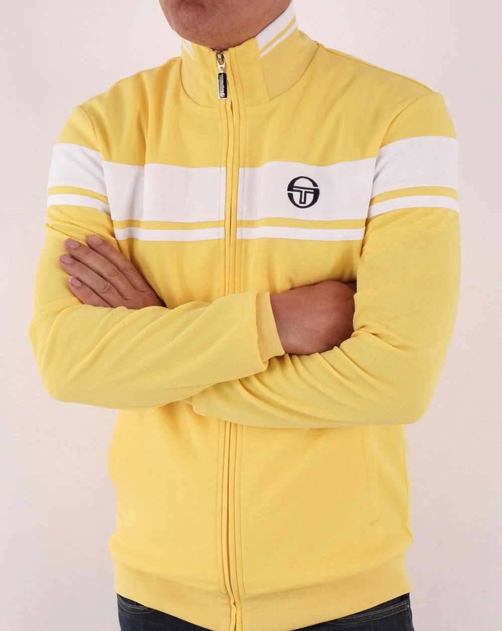 Sergio Tacchini Masters Track Top Lemon/white - Image 4