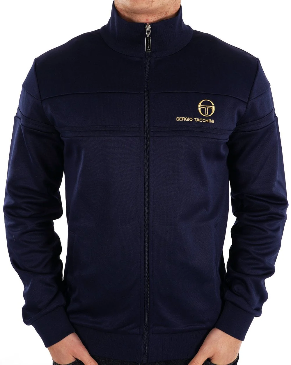 Sergio Tacchini Masters Track Top Navy Gold - Image 3