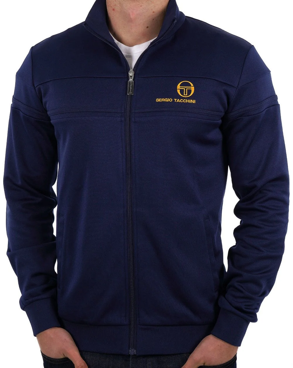 Sergio Tacchini Masters Track Top Navy Gold - Image 3