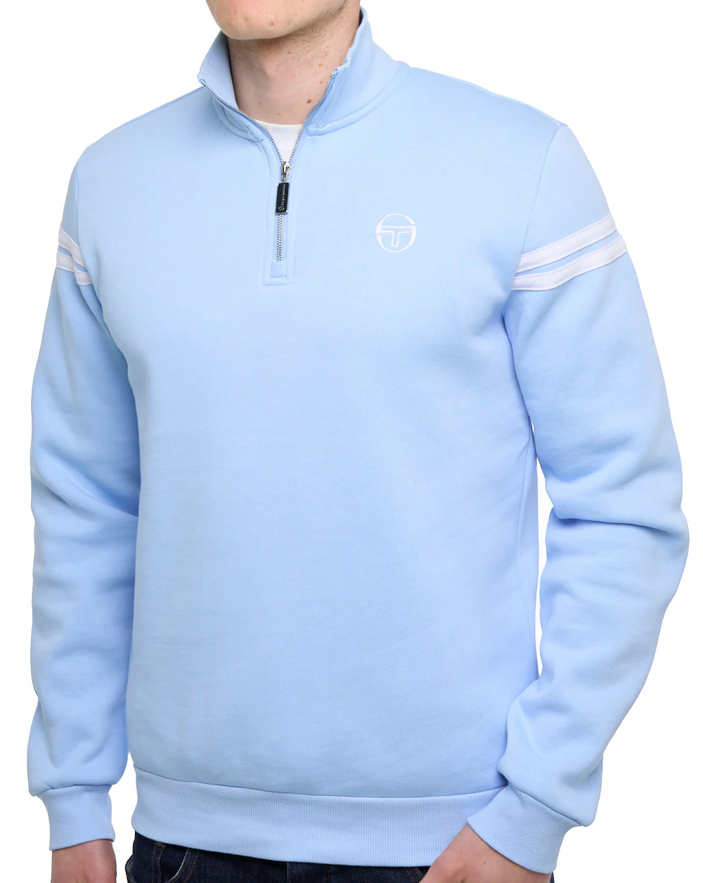 Sergio Tacchini Maurizio Zip Sweat Sky Blue - Image 2