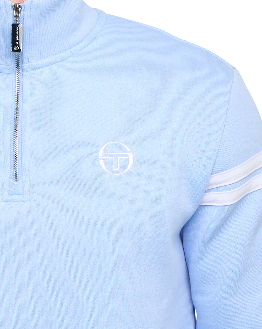 Sergio Tacchini Maurizio Zip Sweat Sky Blue - Image 3