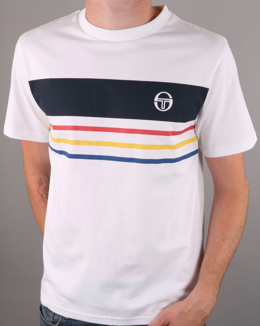 Sergio Tacchini Mayor T Shirt White - Image 2