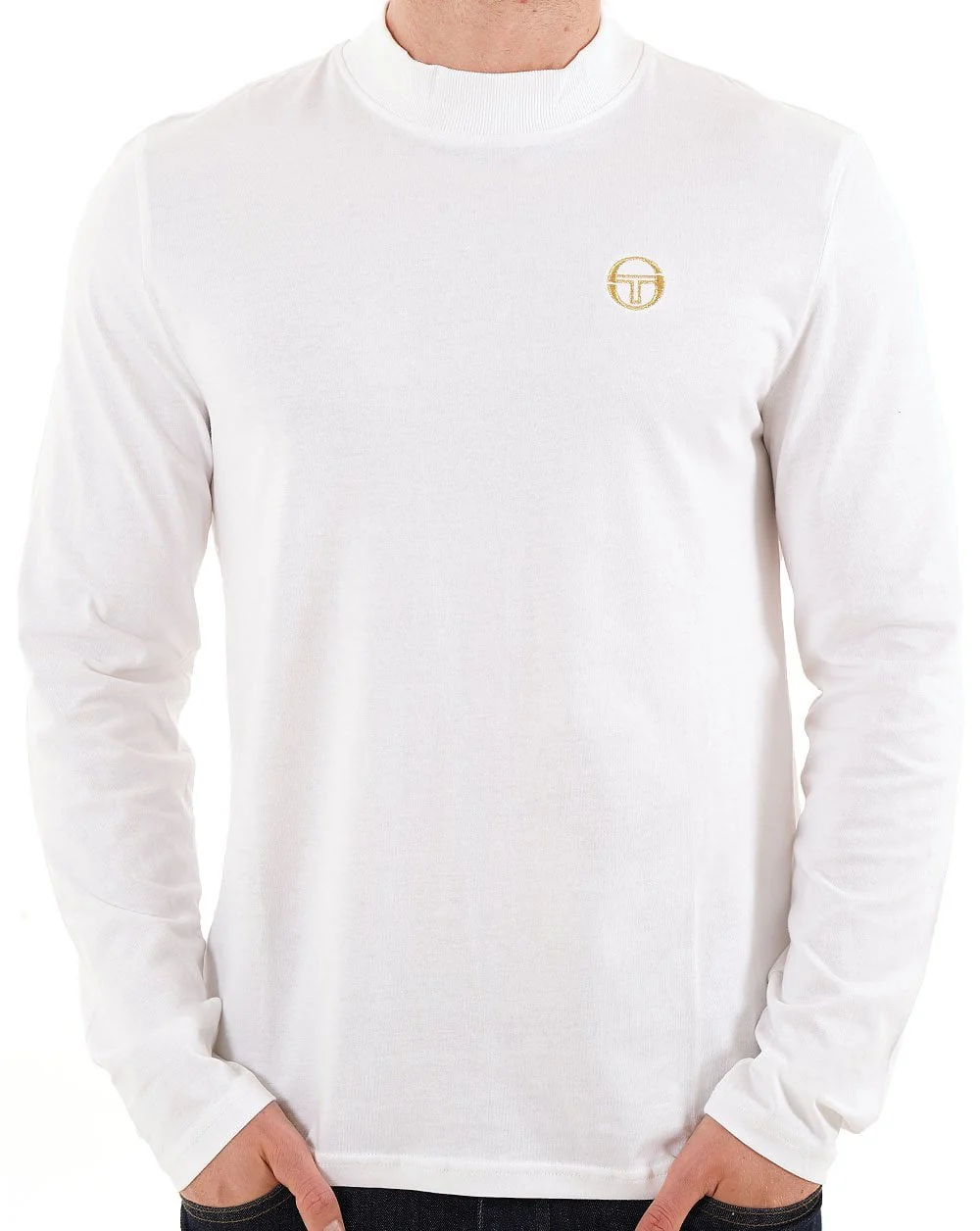 Sergio Tacchini Mock Neck Top White