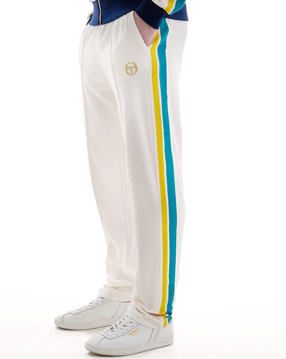 Sergio Tacchini Monte Velour Track Pants Gardenia - Image 2