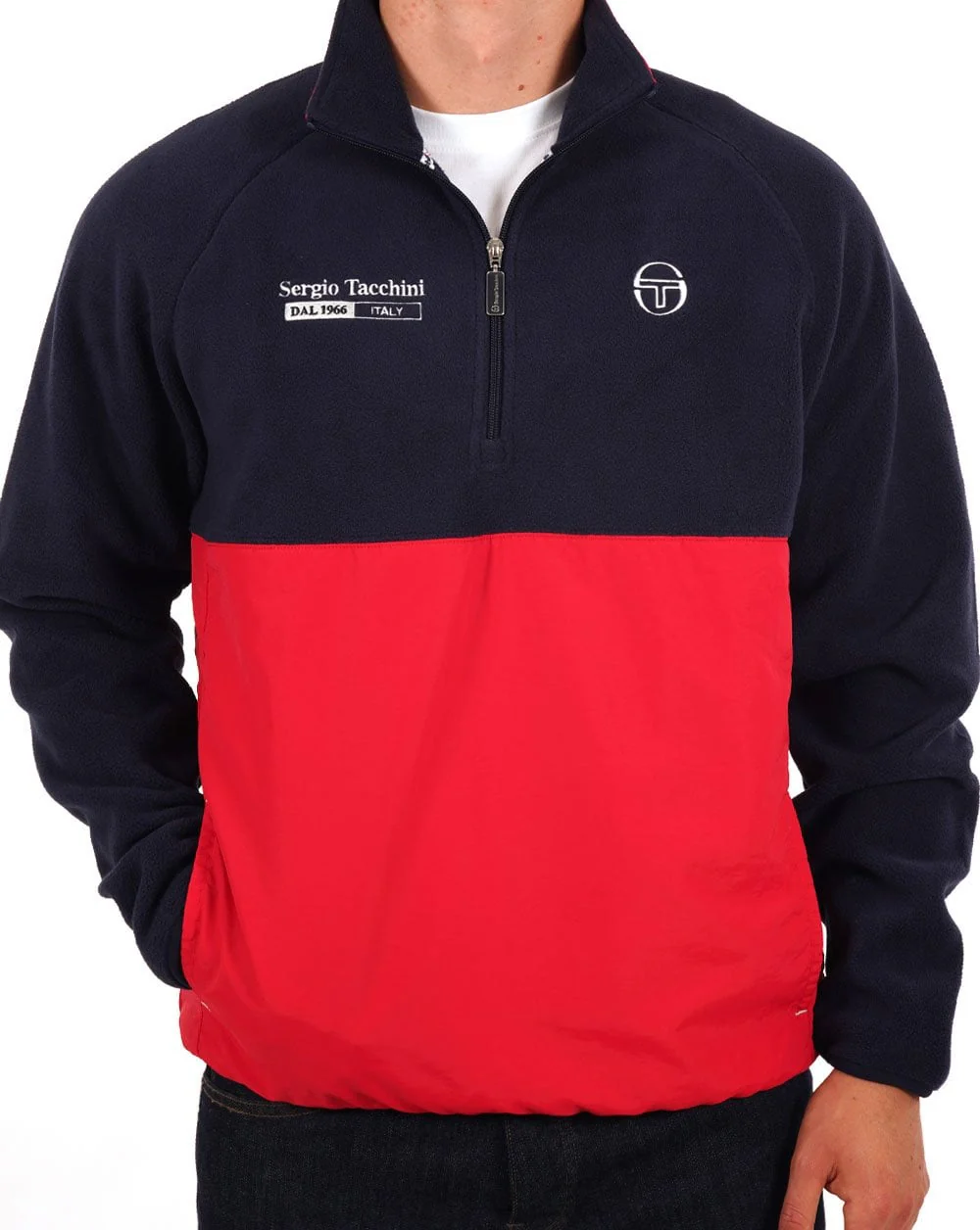 Sergio Tacchini Nello Polar Fleece Navy Blue/Dark Red - Image 2