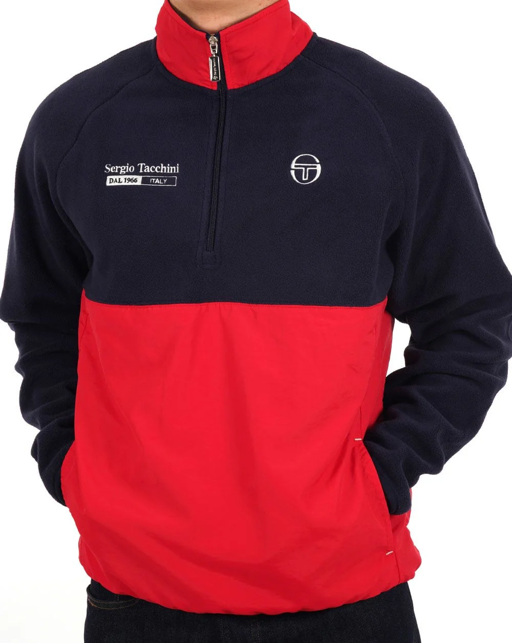 Sergio Tacchini Nello Polar Fleece Navy Blue/Dark Red - Image 4
