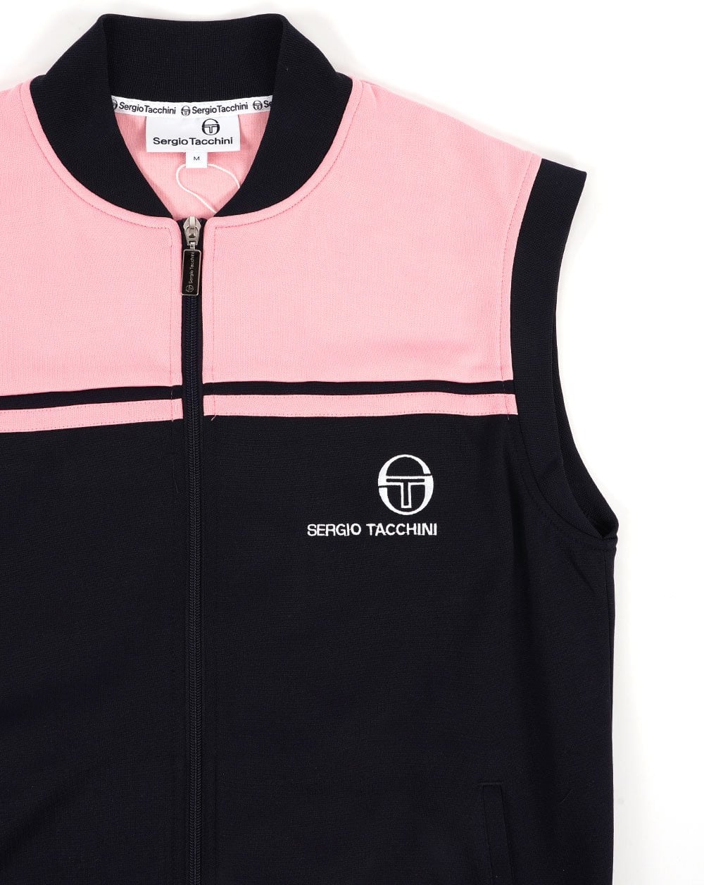 Sergio Tacchini New Young Line Sleeveless Track Navy/Pink - Image 2