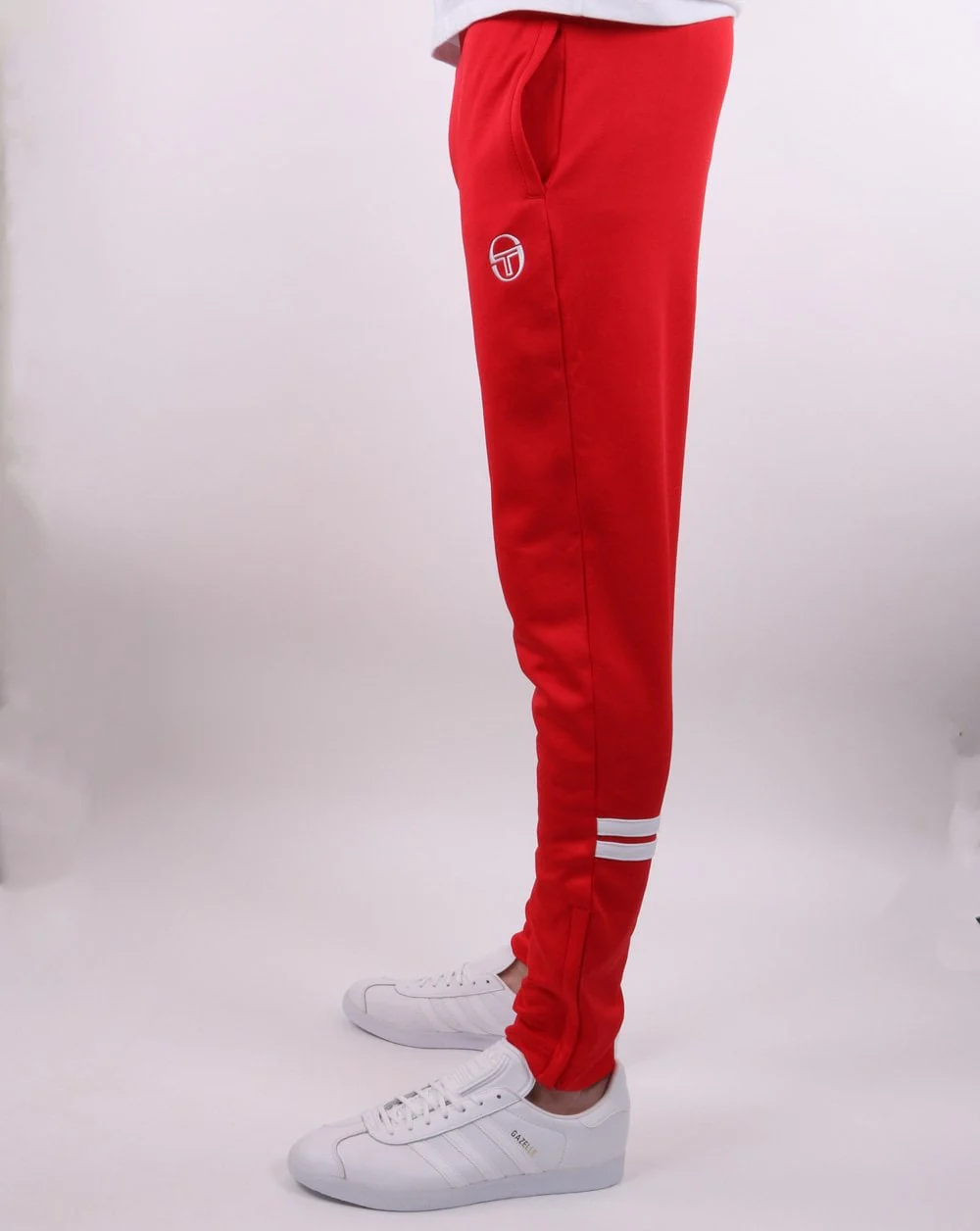 Sergio Tacchini Orion Slim Fit Track Pant Red/white - Image 3
