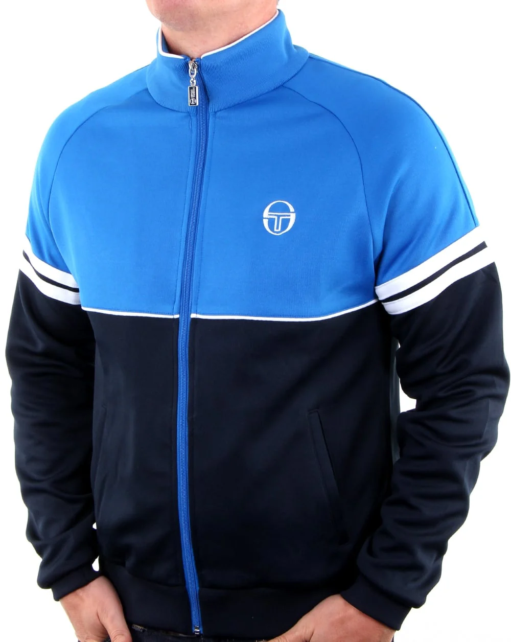 Sergio Tacchini Orion Track Top Royal/Navy - Image 3