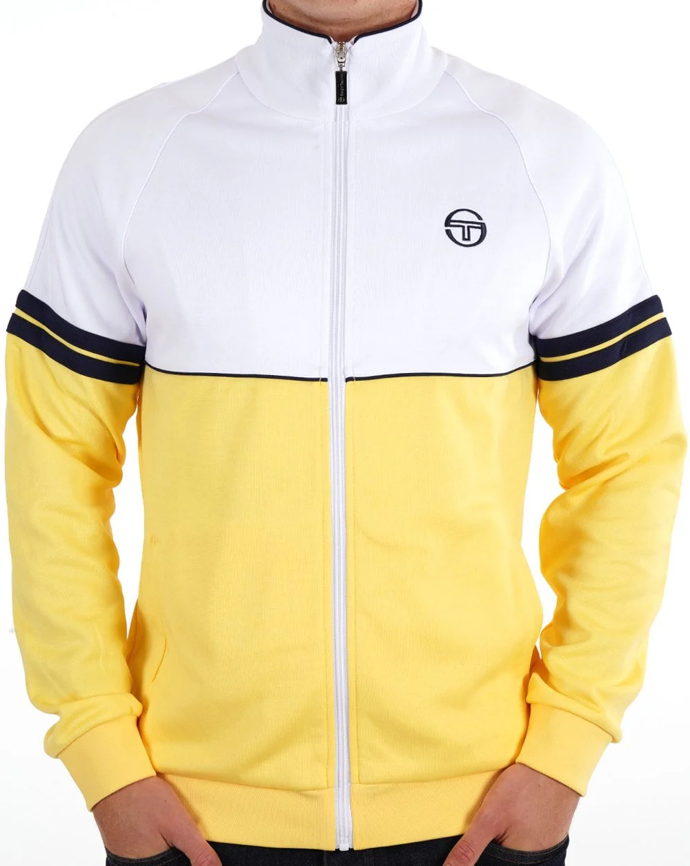 Sergio Tacchini Orion Track Top Yellow/White - Image 3