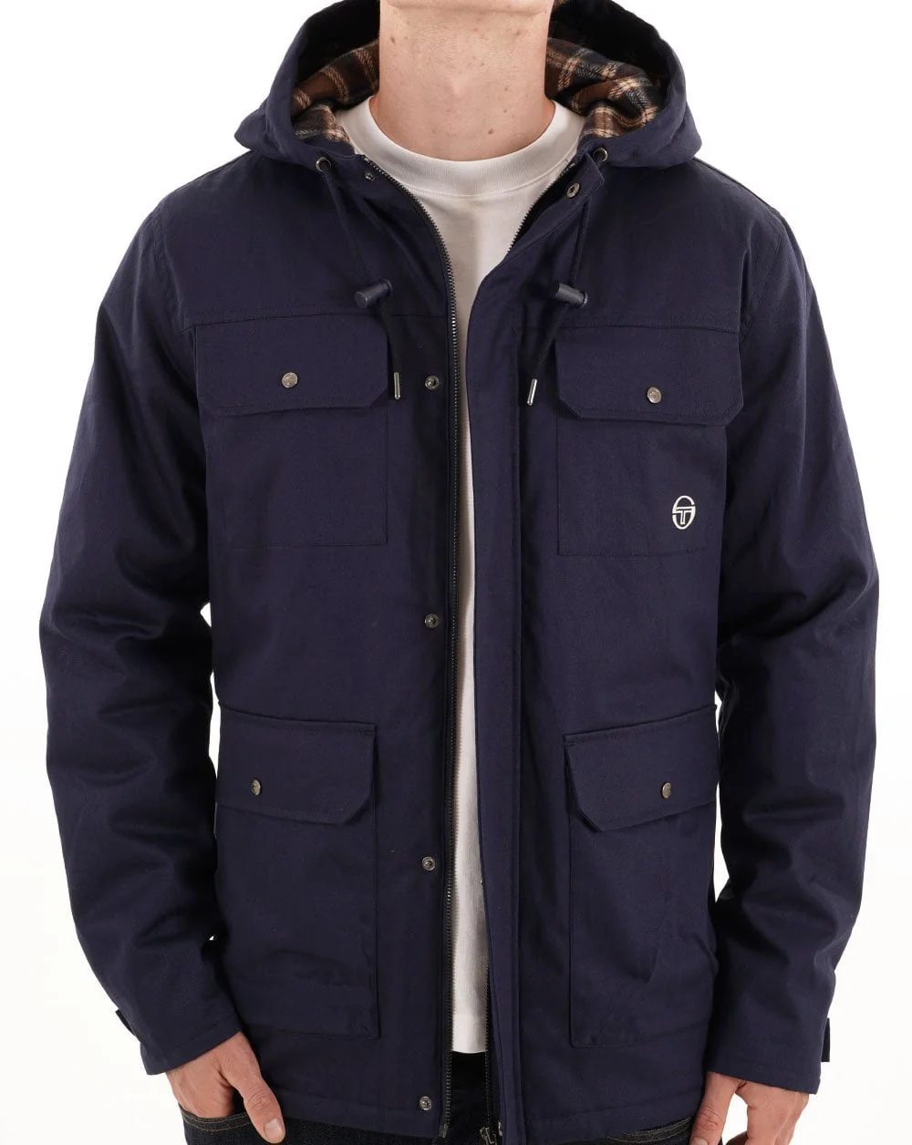 Sergio Tacchini Quilted Jacket Navy Blue - Image 5
