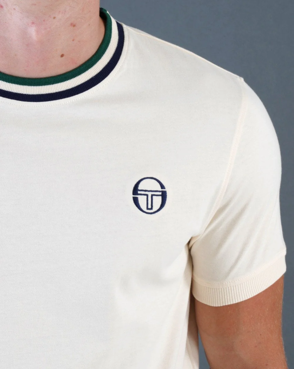 Sergio Tacchini Rainer T Shirt Off White - Image 2