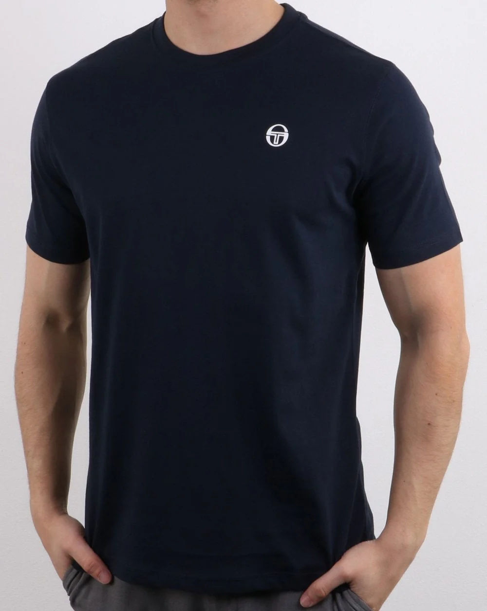 Sergio Tacchini Run T Shirt Navy/white