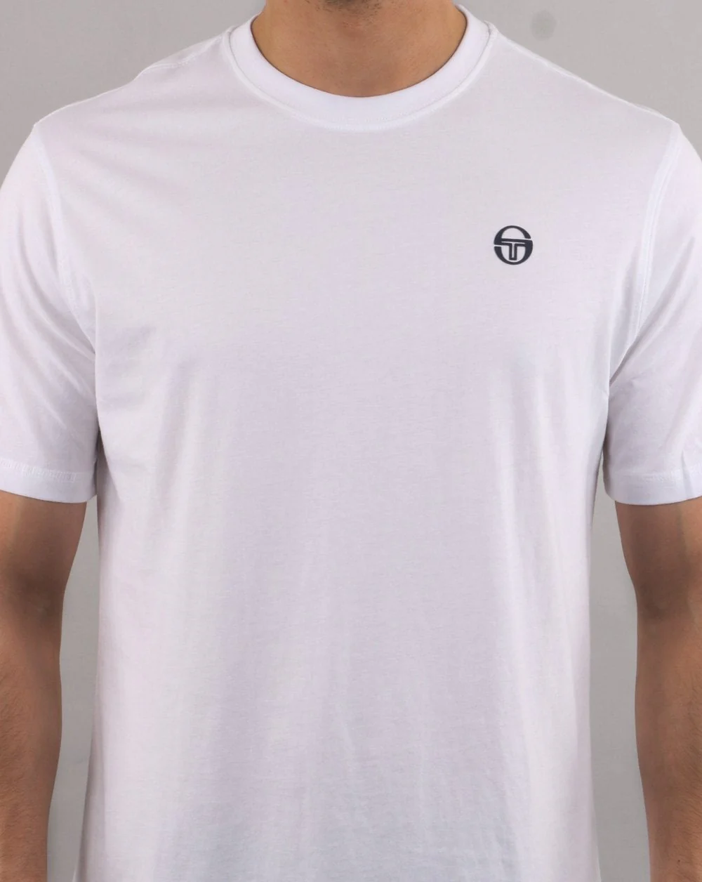 Sergio Tacchini Run T Shirt White/navy - Image 4