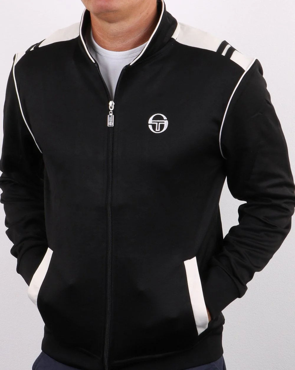 Sergio Tacchini Sammy Track Top Black - Image 2