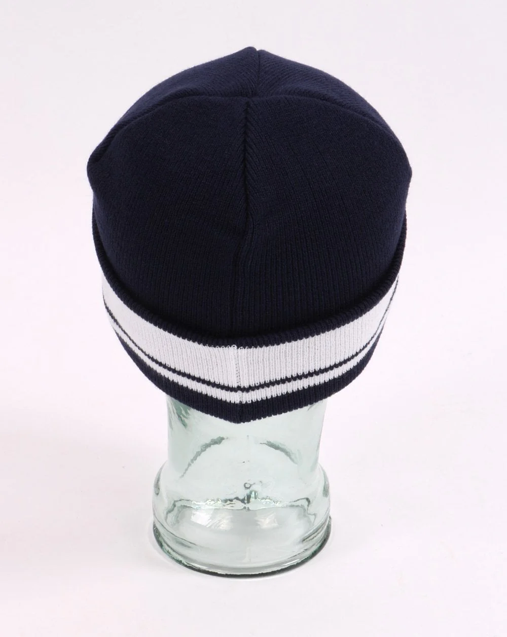Sergio Tacchini Sellars Turn Up Beanie Navy/White - Image 3