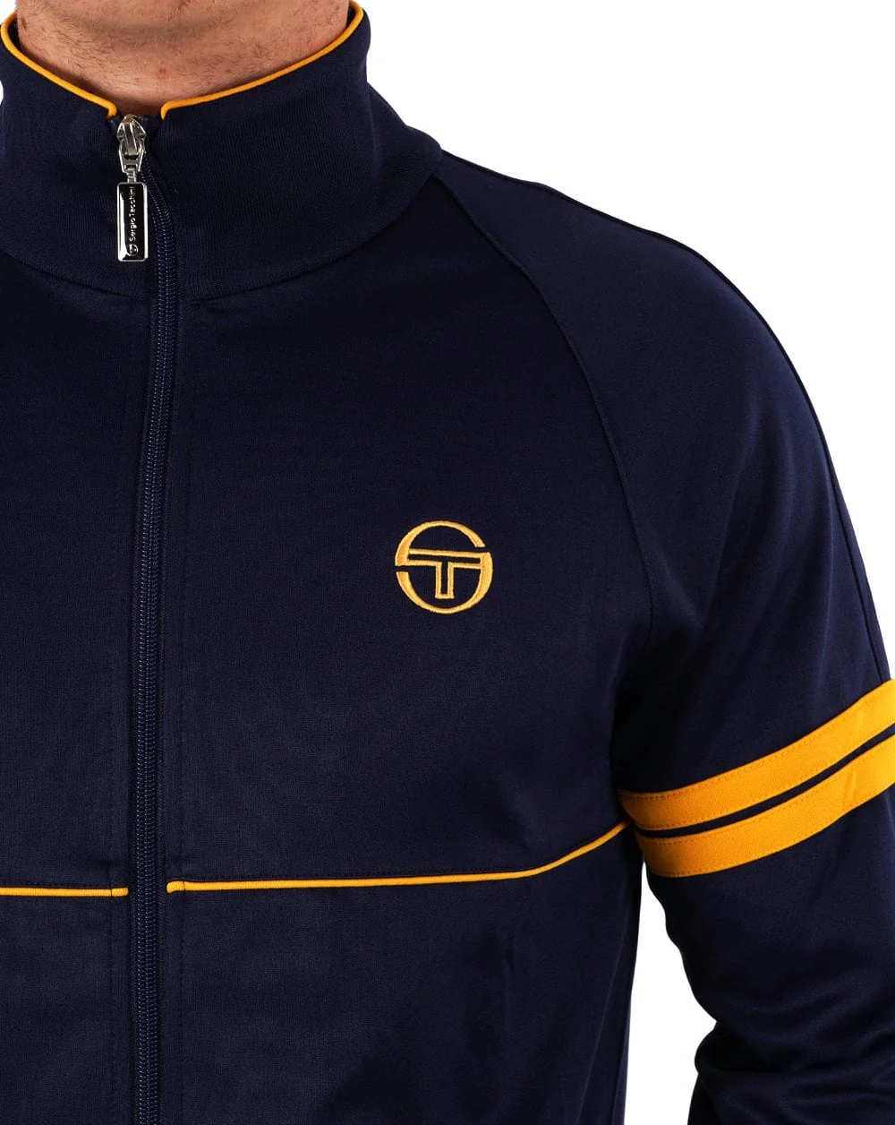 Sergio Tacchini Star Track Top Navy Old Gold - Image 4