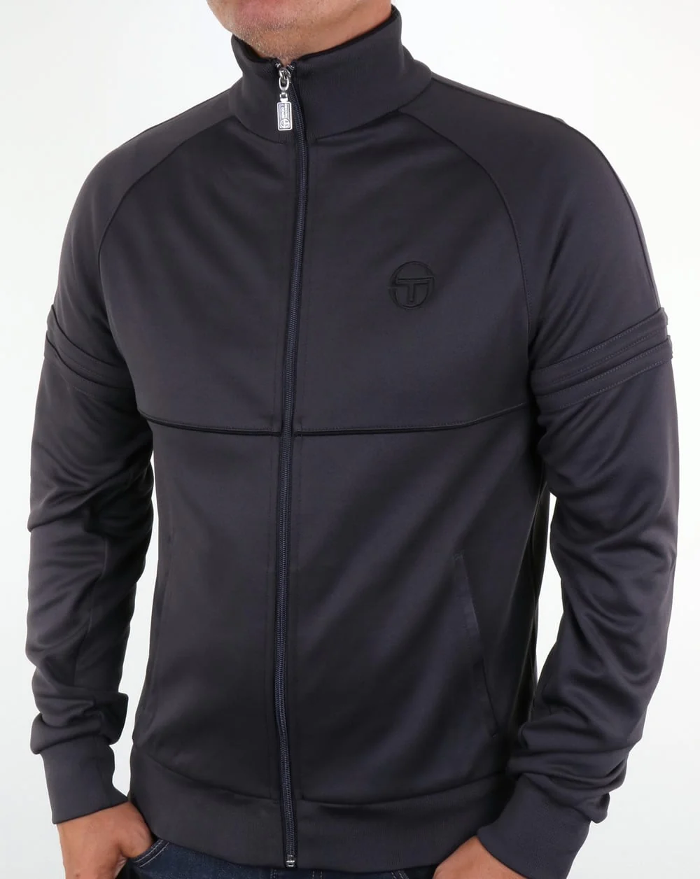 Sergio Tacchini Star Track Top Smoke Grey/Black - Image 2