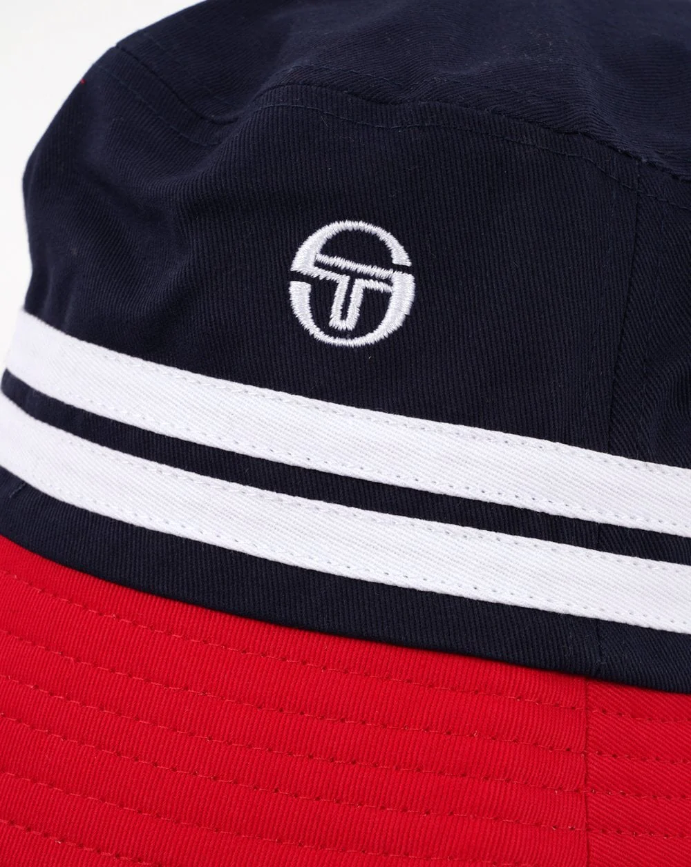 Sergio Tacchini Stonewoods Bucket Hat Navy/Red/White - Image 2