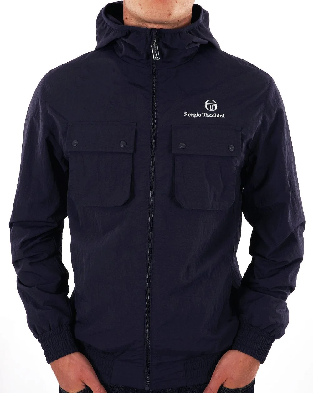 Sergio Tacchini Terrace Pocket Jacket Navy - Image 4