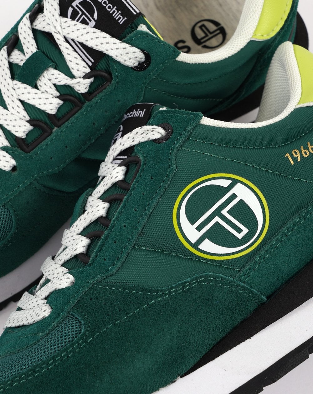 Sergio Tacchini Venezia Trainers Green/Black - Image 3