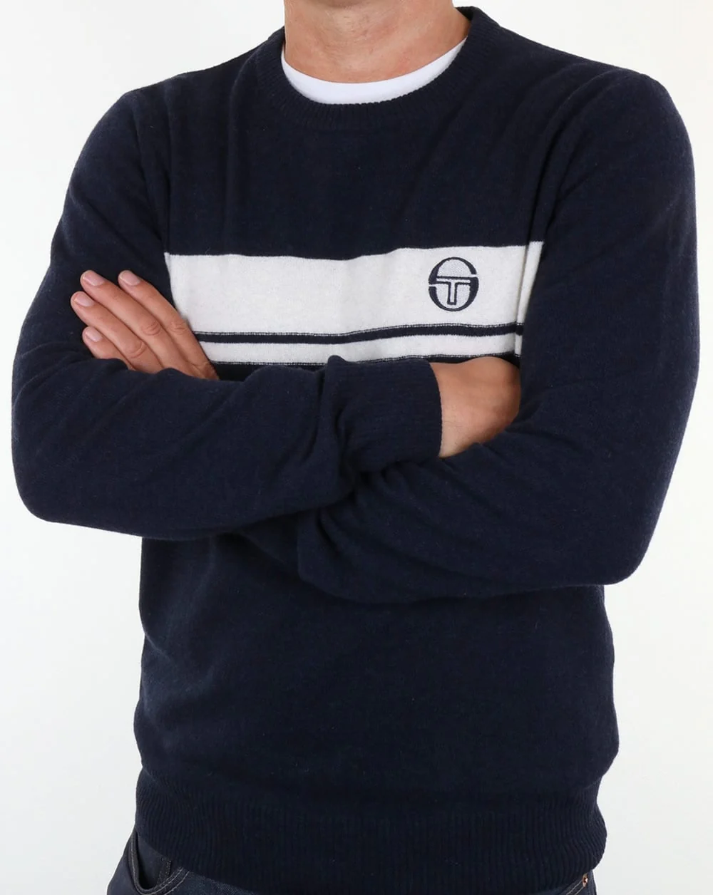 Sergio Tacchini Young Line Jumper Navy/Ivory - Image 3