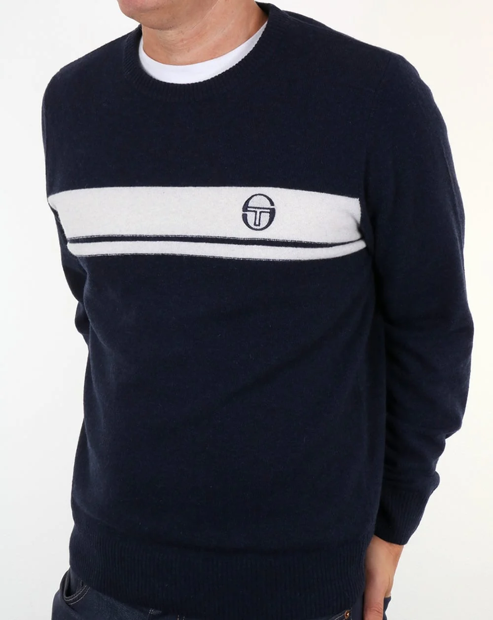 Sergio Tacchini Young Line Jumper Navy/Ivory - Image 4