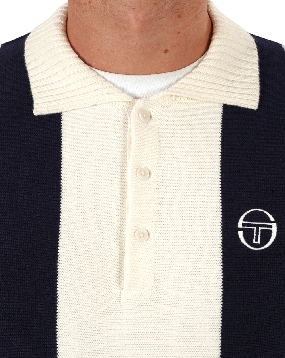 Sergio Tacchini Young Line Knit Gardenia Navy - Image 2