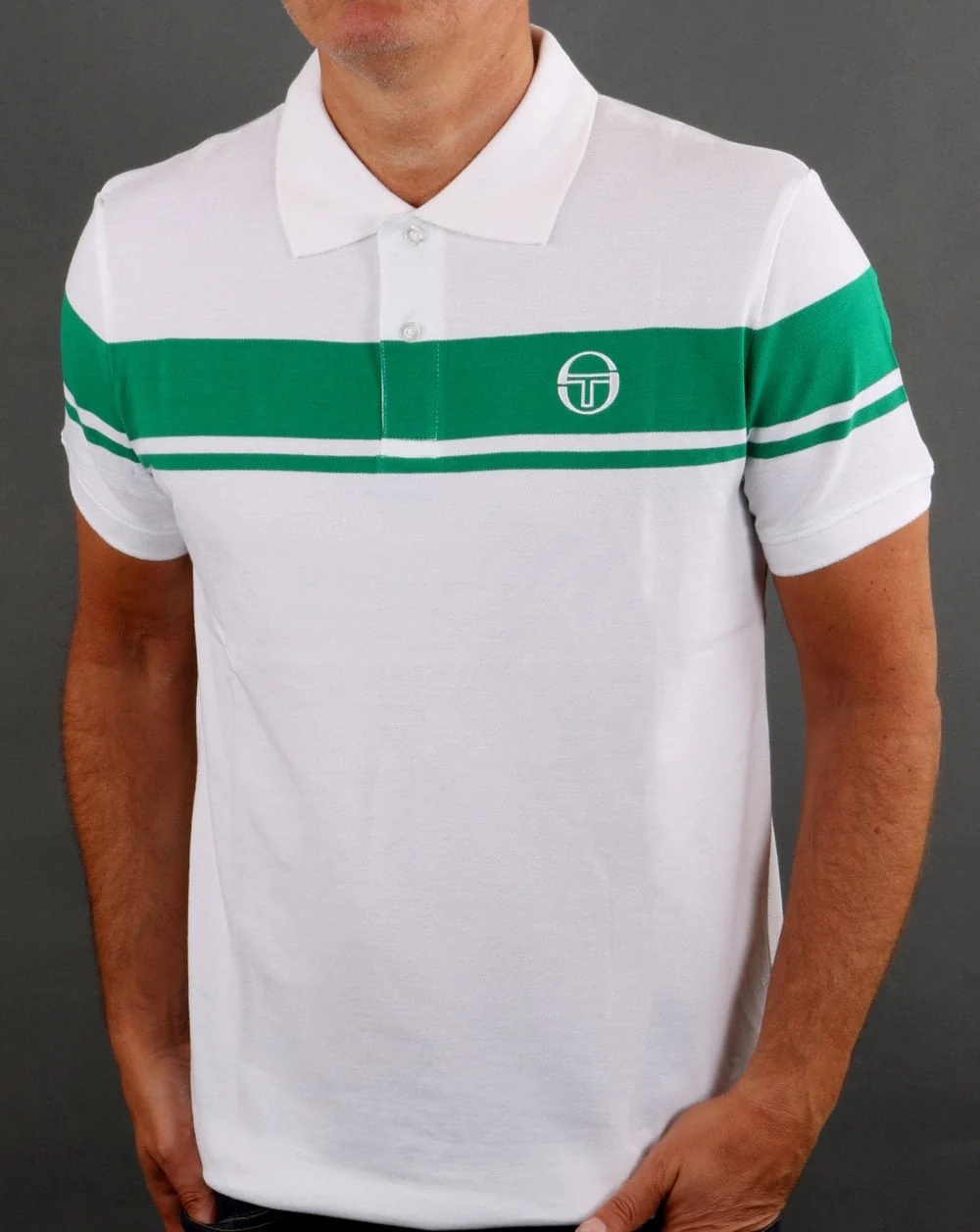 Sergio Tacchini Young Line Polo Shirt White/Green