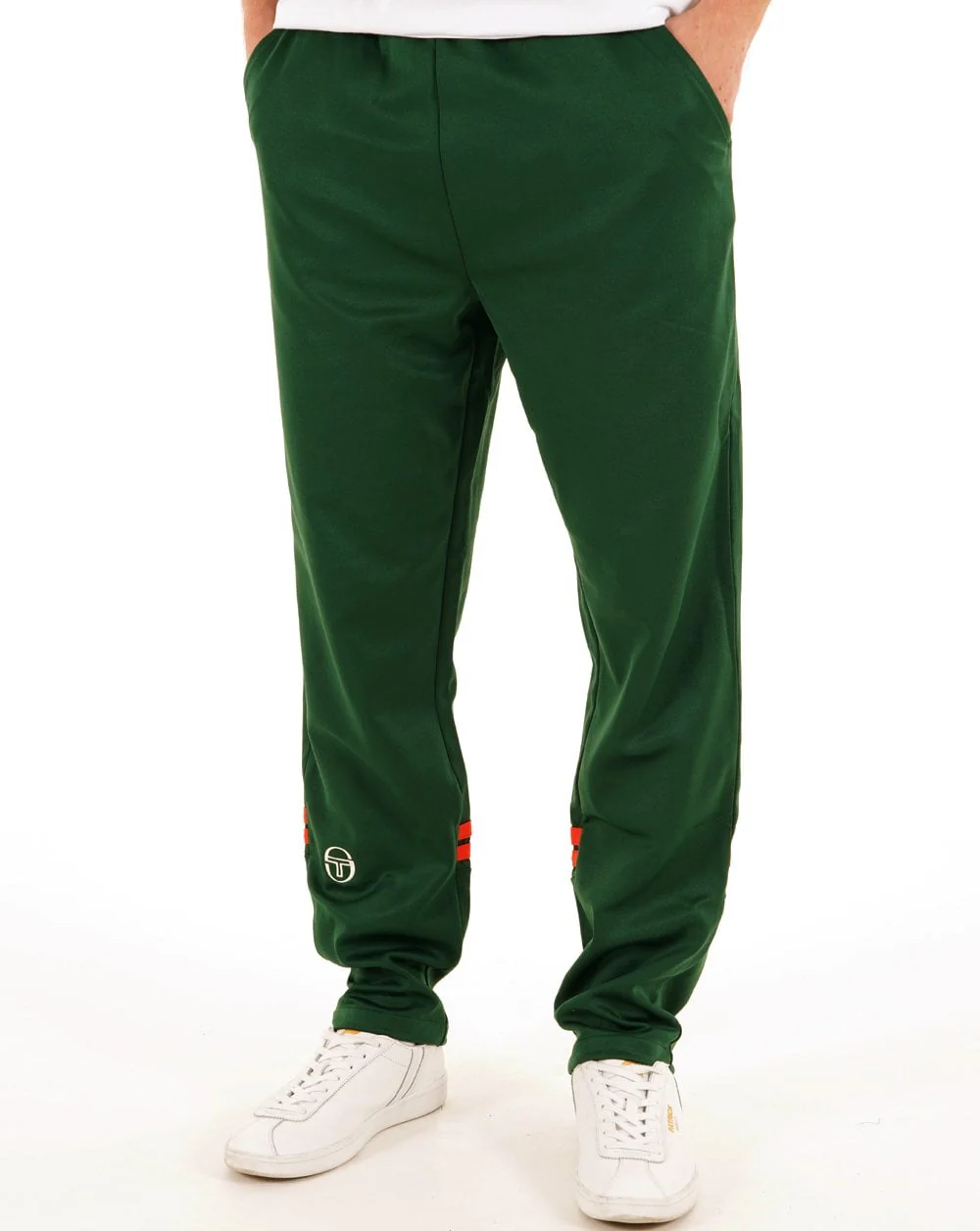 Sergio Tacchini Zip Bottom Track Pants Green - Image 3