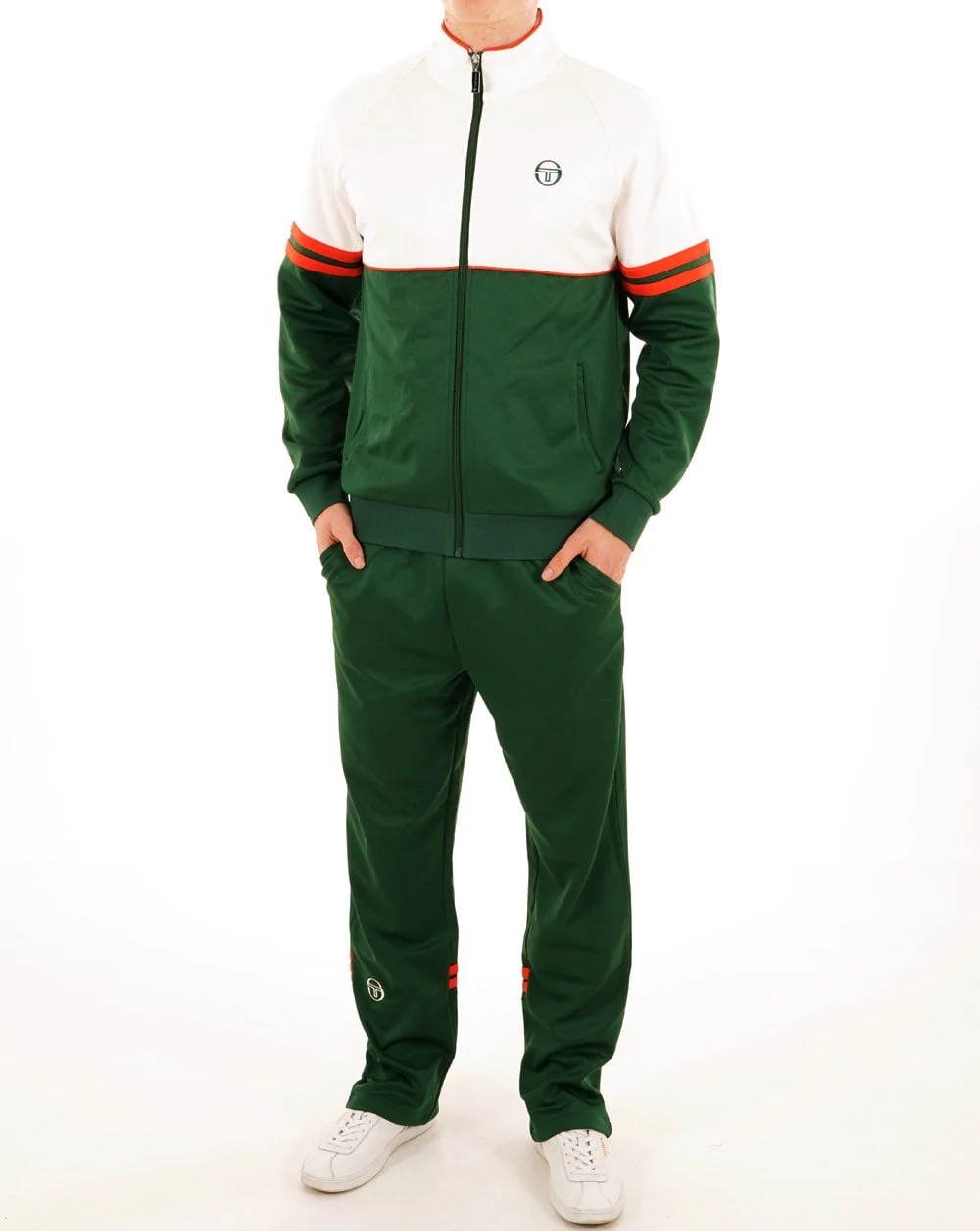 Sergio Tacchini Zip Bottom Track Pants Green - Image 5