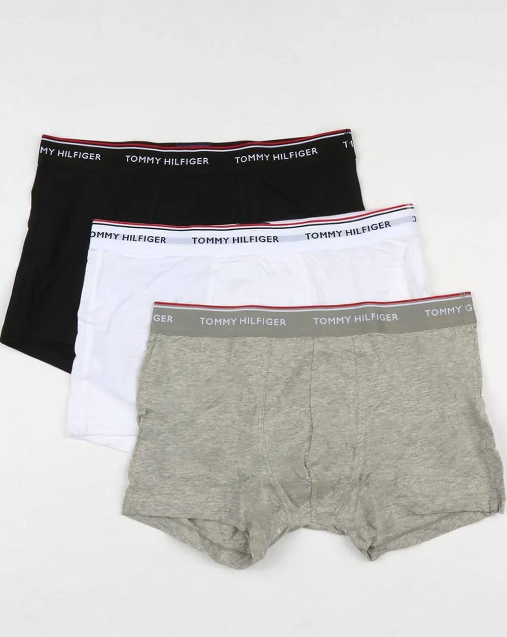 Tommy Hilfiger 3 Pack Boxer Shorts Black/White/Grey - Image 2