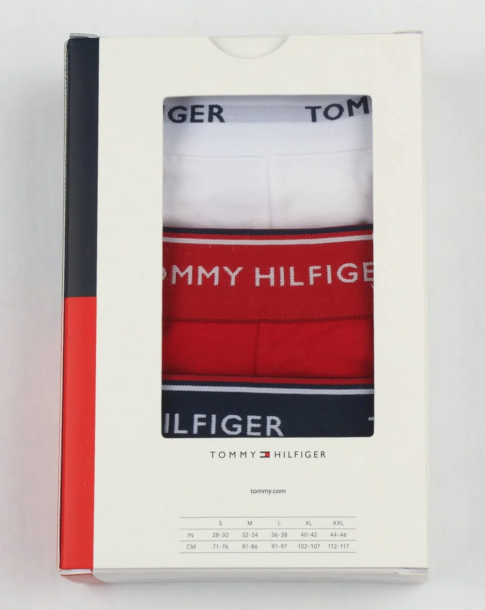 Tommy Hilfiger 3 Pack Boxer Shorts White/Red/Navy - Image 2